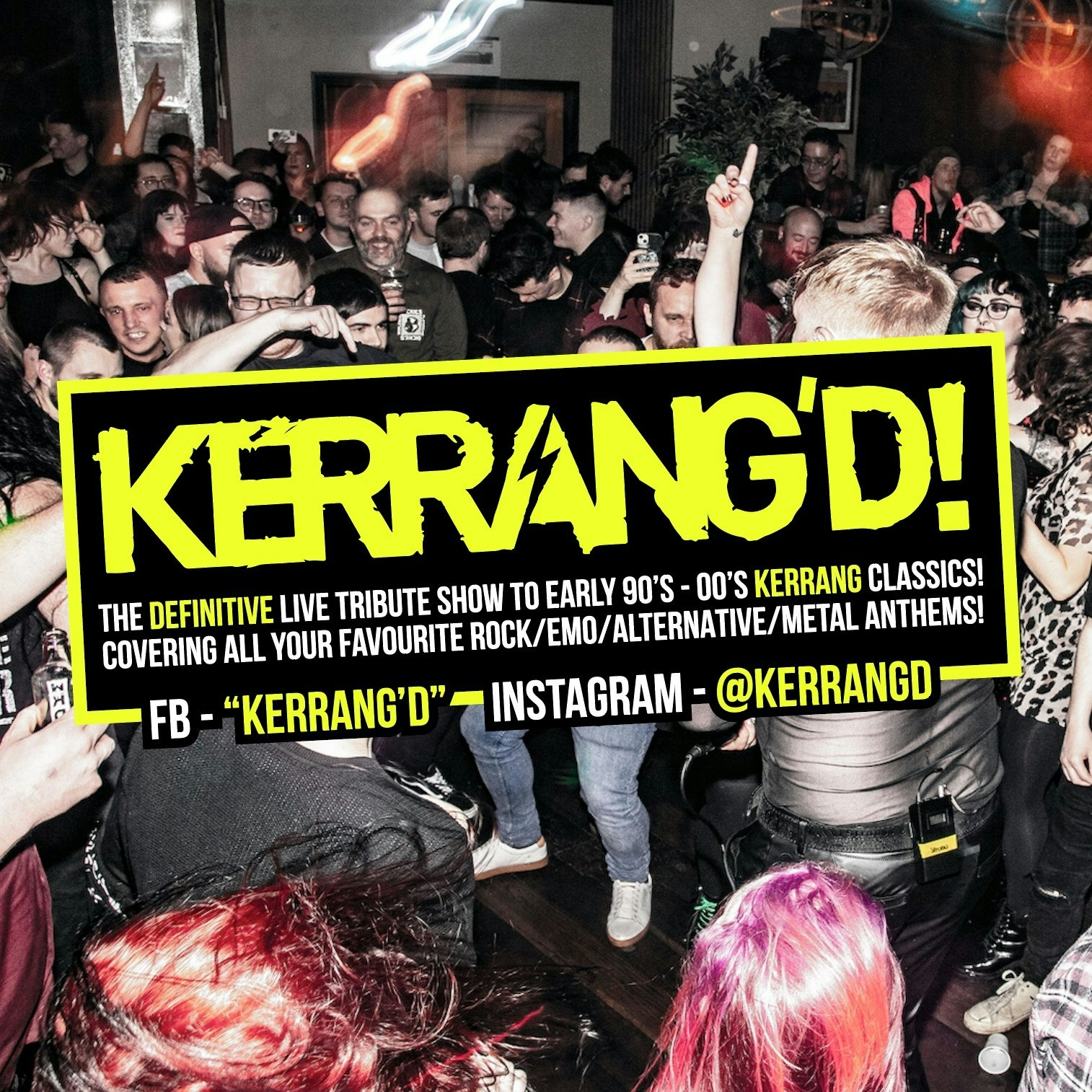 KERRANG’D – Friday 15th December 2023 | Sunbird Records, Darwen