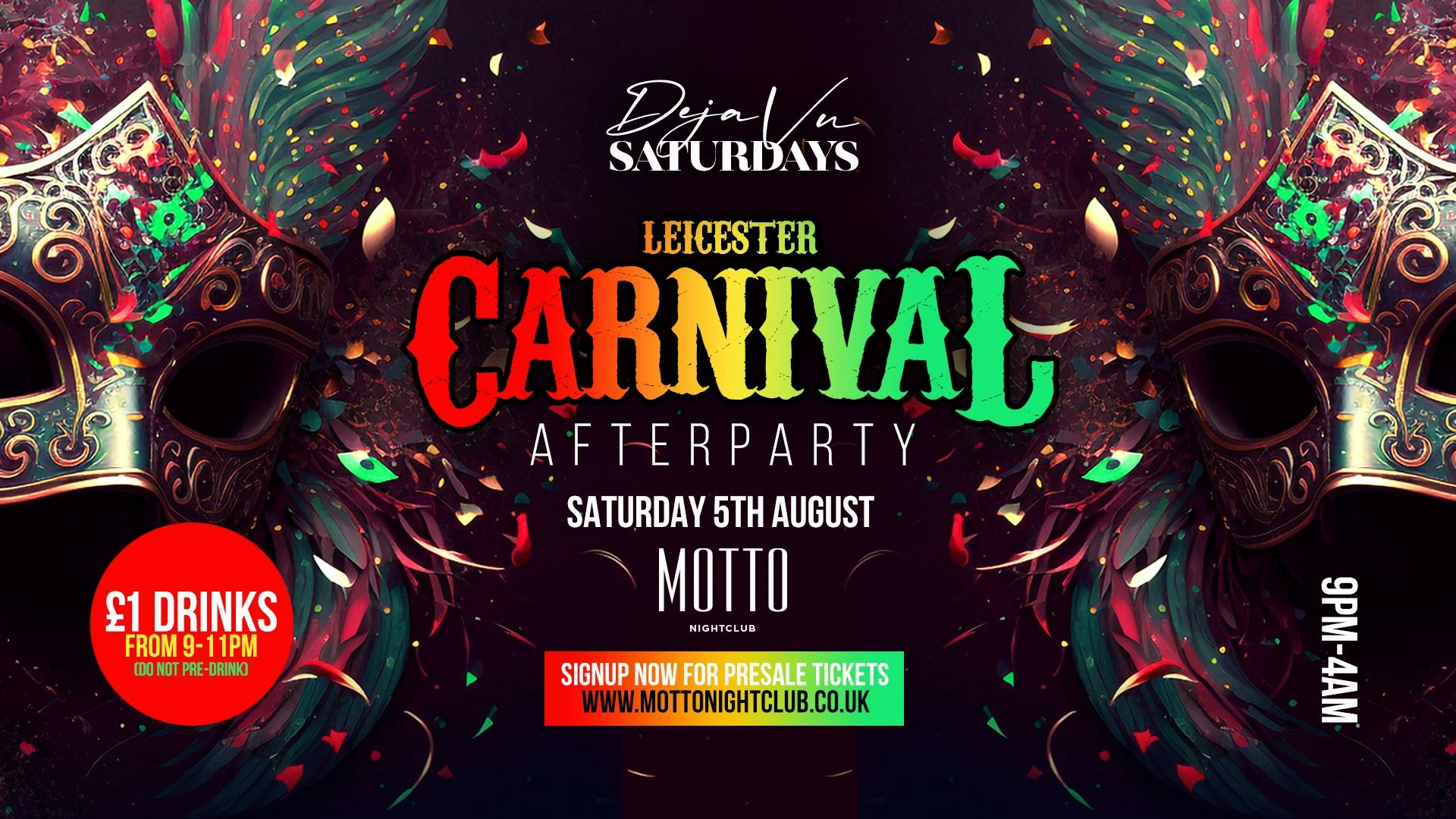 LEICESTER CARNIVAL AFTERPARTY