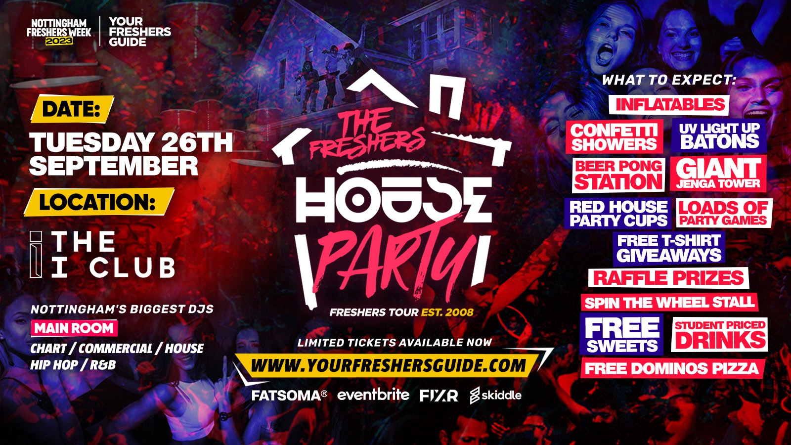 The Project X Freshers House Party | Nottingham Freshers 2023 – Tickets Selling Fast 🚨