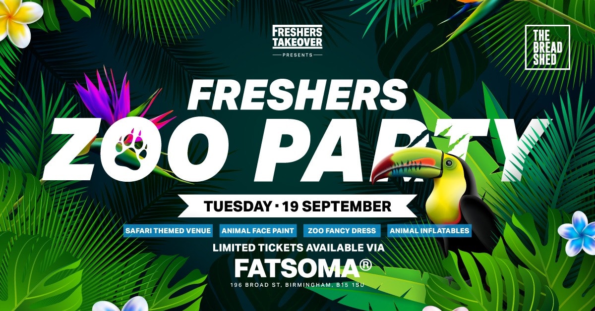 Manchester Freshers Zoo Party | Bread Shed