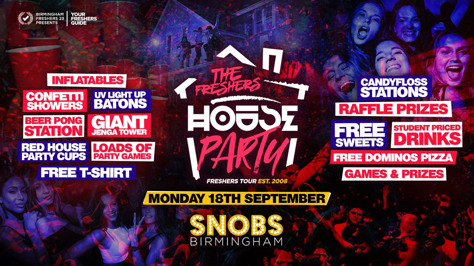The Project X Freshers House Party | Birmingham Freshers 2023 – £5 Tickets 🔥