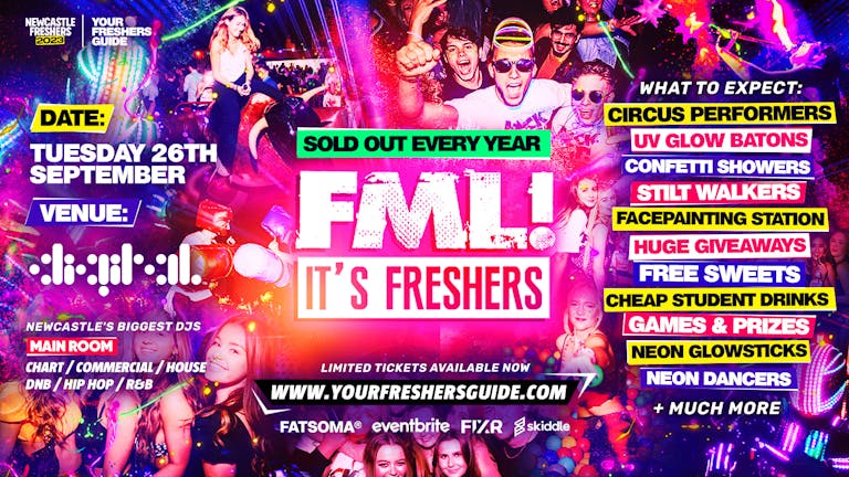 FML It's Freshers | Newcastle Freshers 2023 - Under 100 Tickets Remaining ⚠️ 