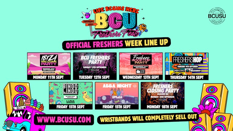 BCUSU Official Freshers Fest 2023 [SELL OUT WARNING!]