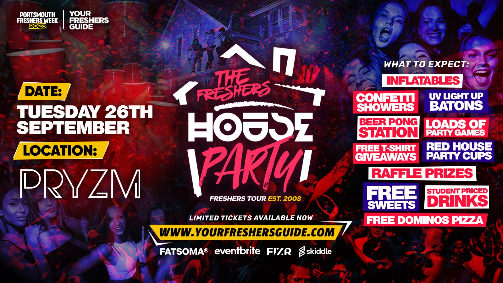 Project X Freshers House Party | Portsmouth Freshers 2023 – Tickets Selling Fast! 🚨