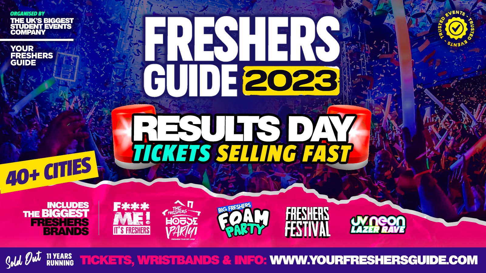 FRESHERS 2023 🎉 – Official Your Freshers Guide UK Tour Guide 🔥 – The BIGGEST & BEST Freshers Events ✅ – ⬇️ SELECT YOUR CITY BELOW ⬇️