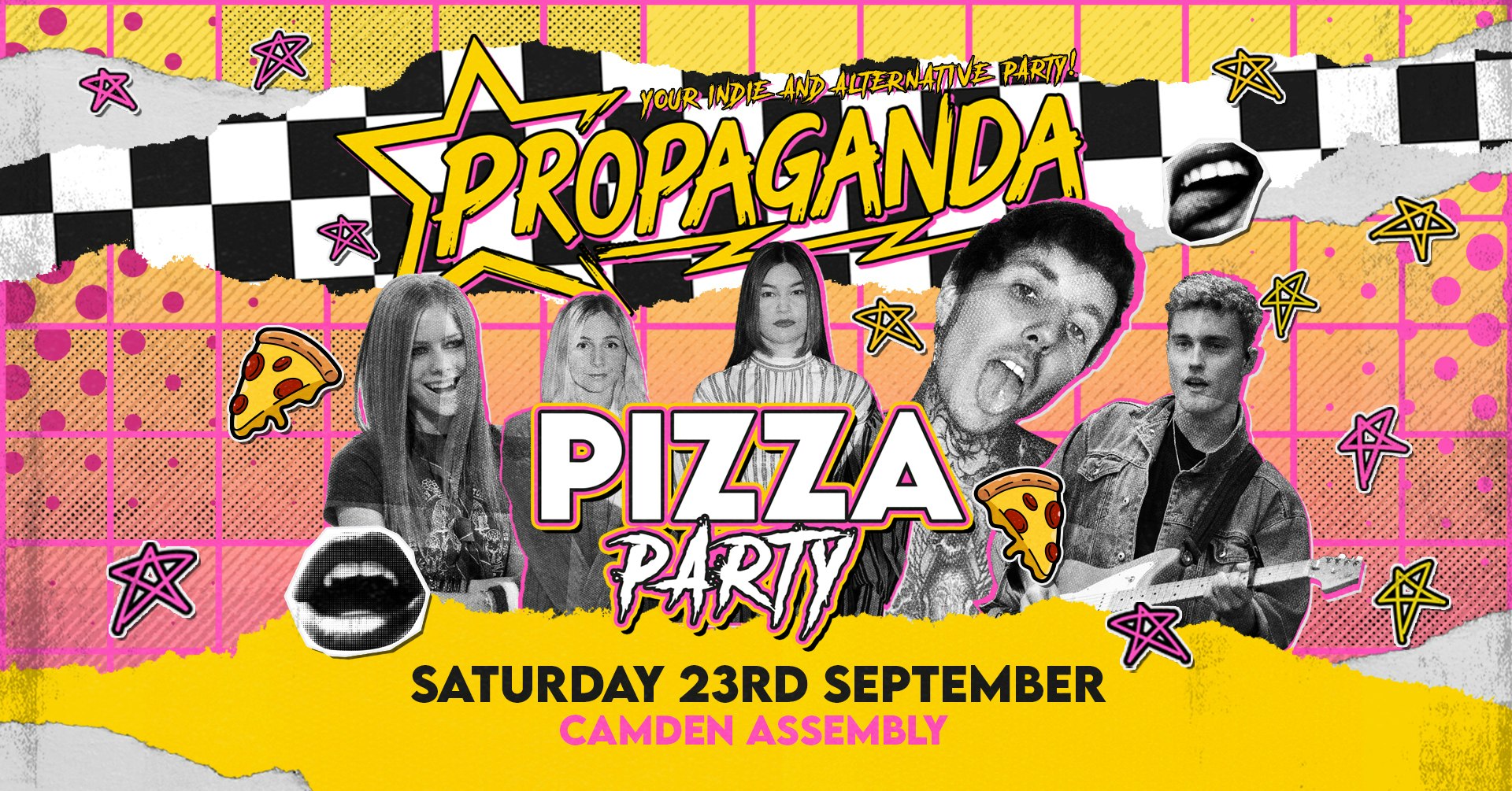 Propaganda London Pizza Party! – Your indie & alternative Party at Camden Assembly!