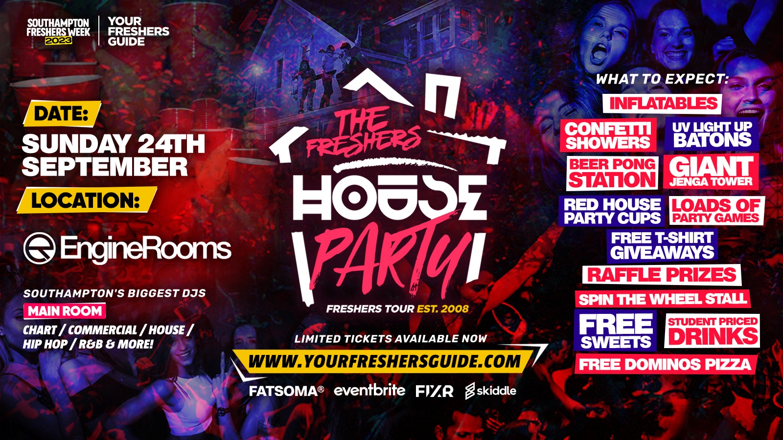 The Project X Freshers House Party | Southampton Freshers 2023 – Last 50 Tickets!
