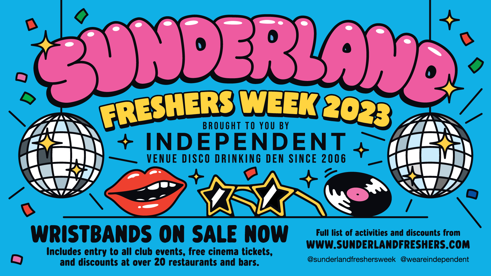 Sunderland Freshers Week 2023 – Wednesday Guilty Launch Party ABBA Special