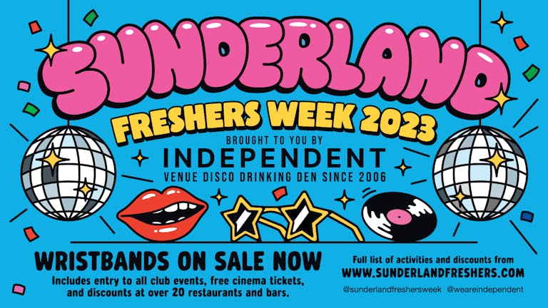 Sunderland Freshers Week 2023 - Wednesday Guilty Launch Party ABBA Special
