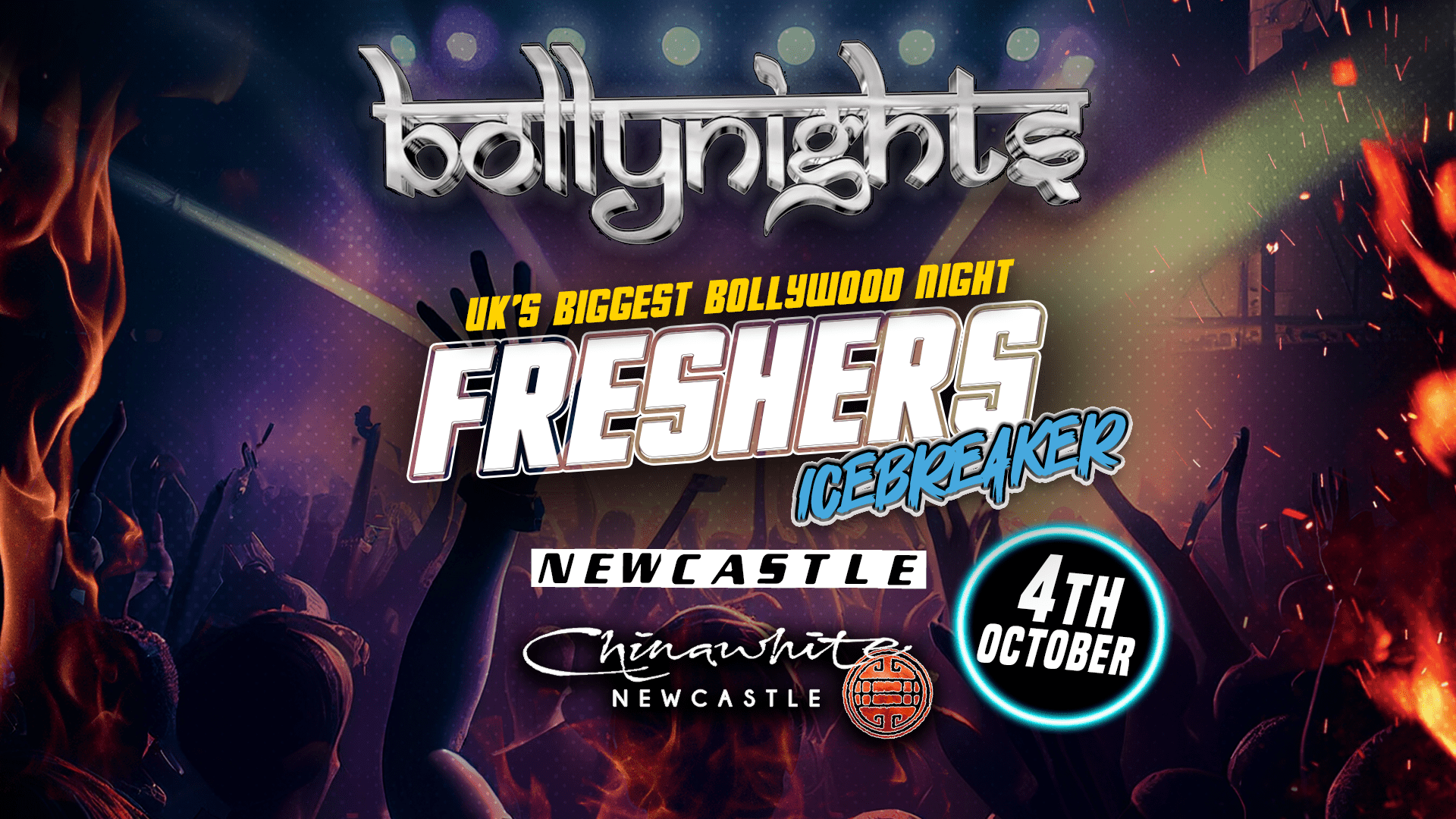 Bollynights Newcastle – Wednesday 4th October | Chinawhite