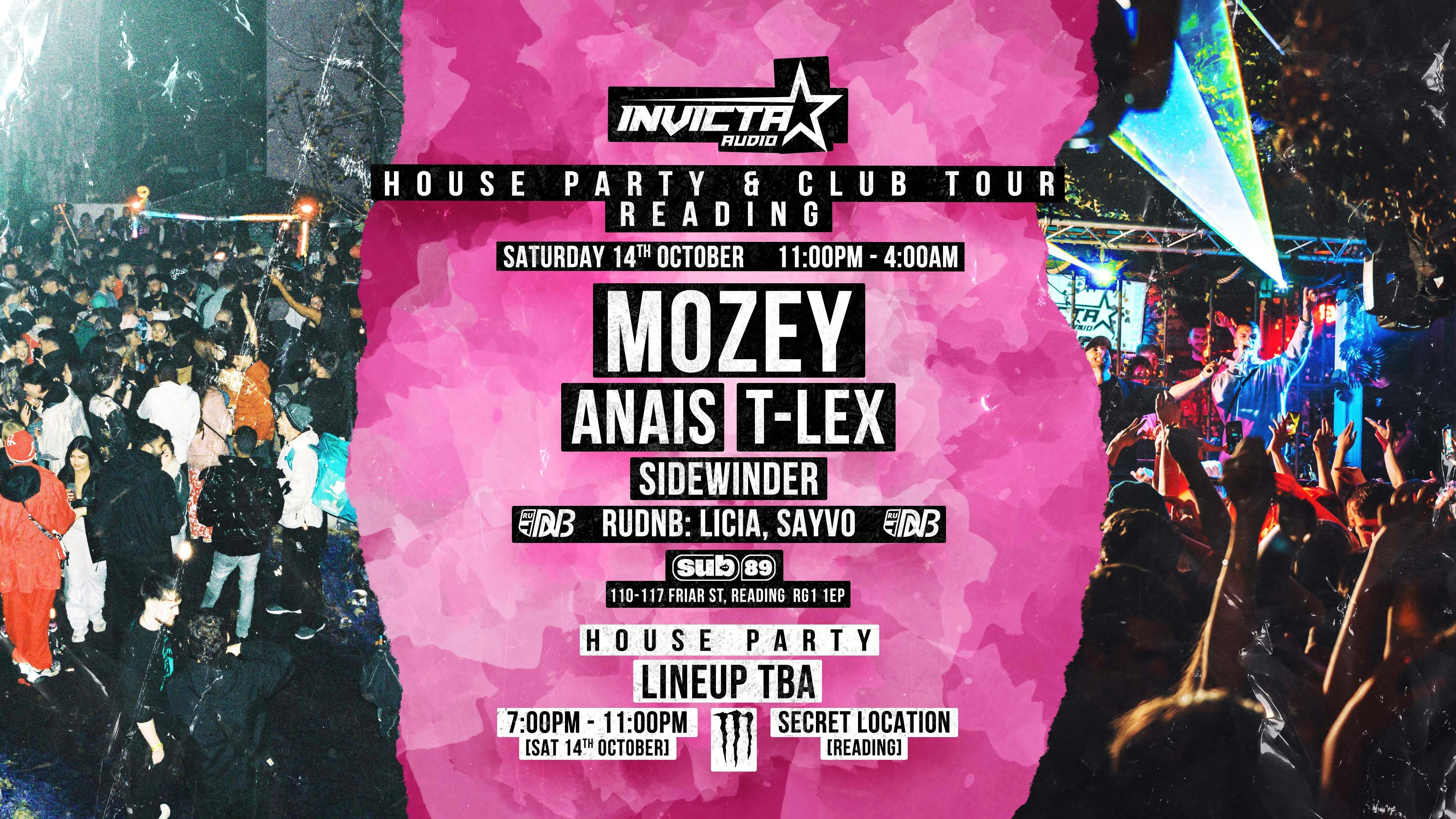 Invicta Audio House Party & Club Show Tour | READING
