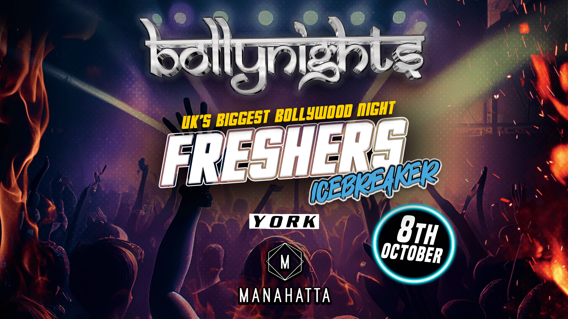 Bollynights York: Sunday 8th October | Manahatta