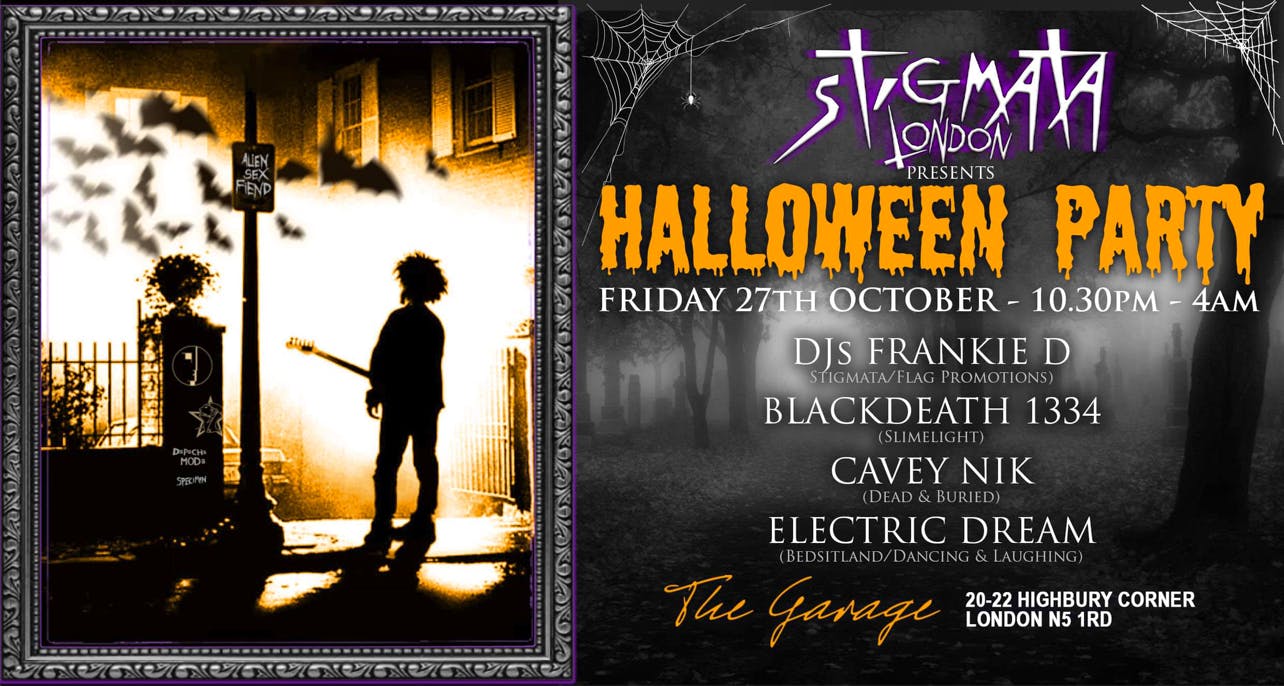 CLUB STIGMATA LONDON - HALLOWEEN PARTY | Flag Promotions