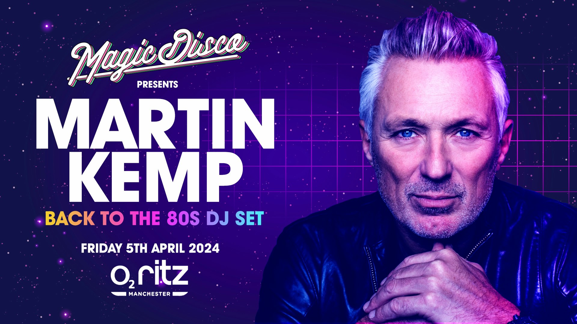 Martin Kemp Live DJ Set – Back To The 80’S – Manchester!