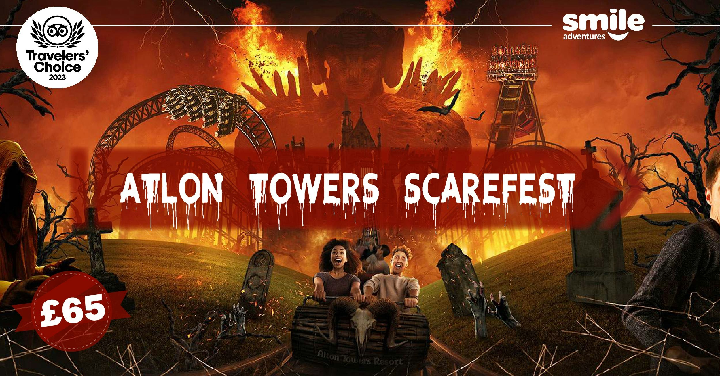 Alton Towers SCAREFEST! From Manchester Smile Adventures