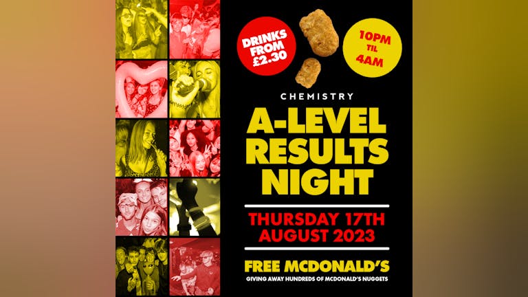 *only 20 £5 tickets left* KENT'S BIGGEST A-LEVEL RESULTS PARTY! | FREE MCDONALD'S CHICKEN NUGGETS! 