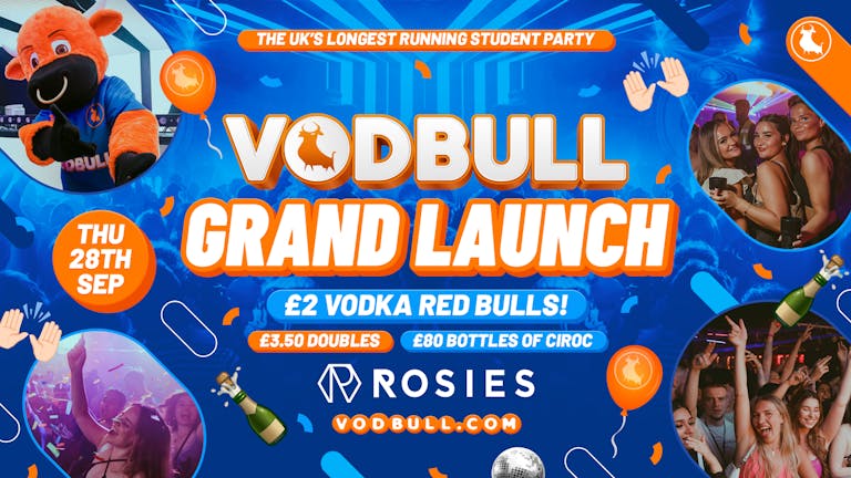 🔥 [200 TIX ON THE DOOR FROM 10.30pm!! ADVANCE TIX SOLD OUT!!!] 🔥🧡Vodbull GRAND LAUNCH at ROSIES!!🌟 28/09 🧡