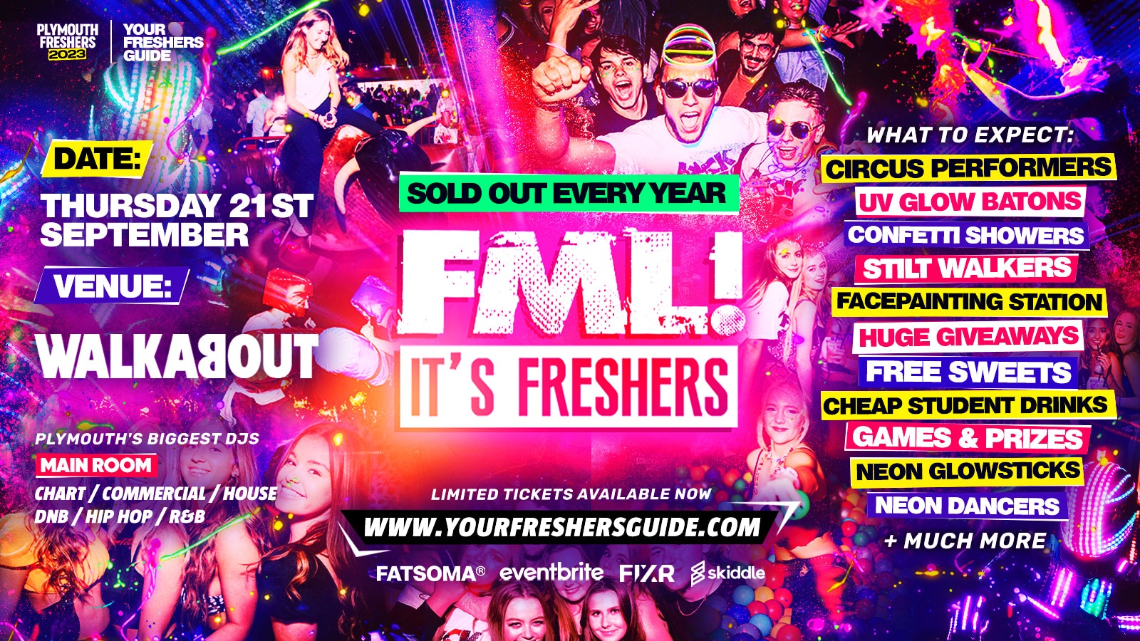 FML IT’S FRESHERS | Plymouth Freshers 2023 – TICKETS SELLING OUT FAST! 🔥
