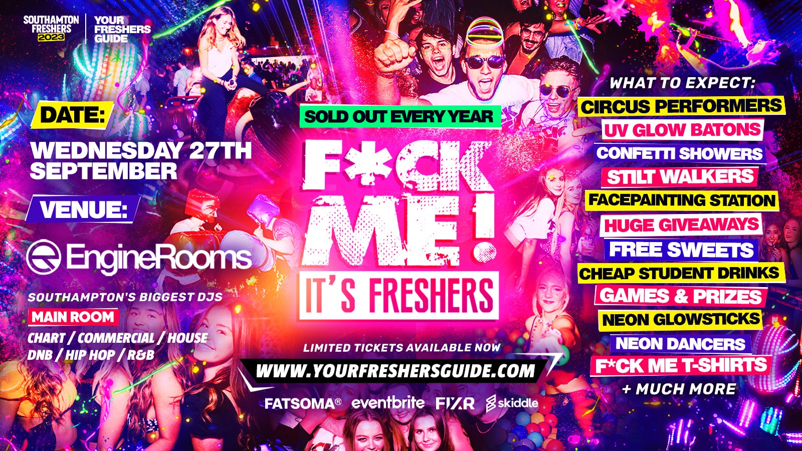 F*CK ME It’s Freshers – Southampton Freshers 2023