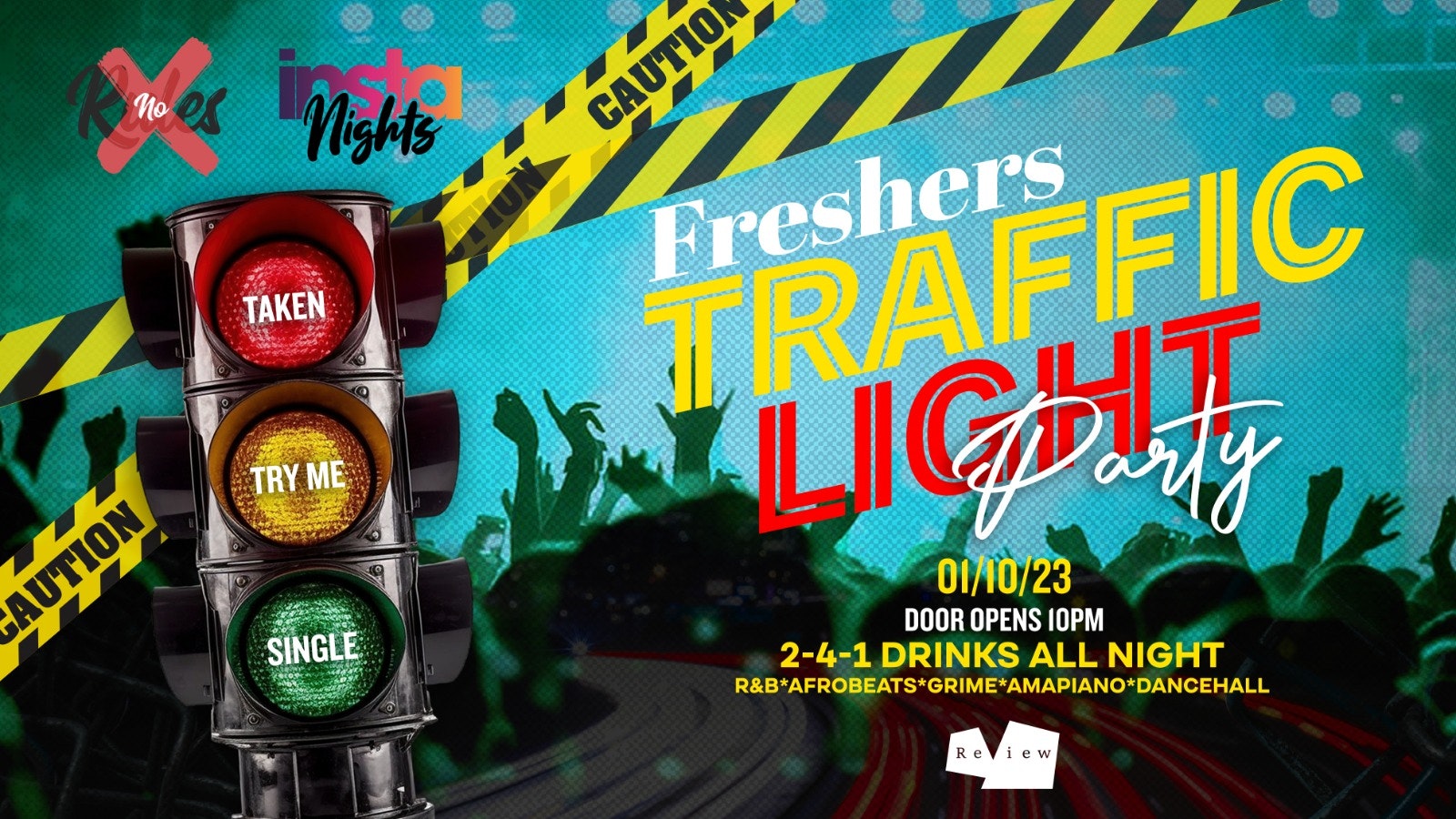 Traffic Light Party-  | 2 Rooms, 4 DJs | – 2-4-1 Cocktails – Review-