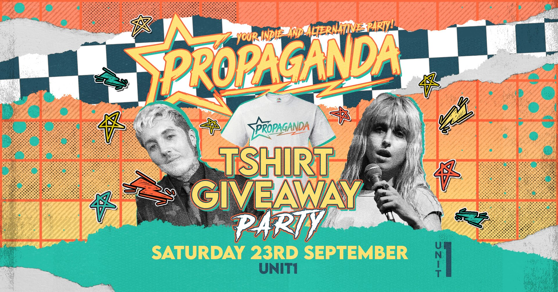 TONIGHT! Propaganda Exeter –  Launch Party & T-Shirt Giveaway – Unit1