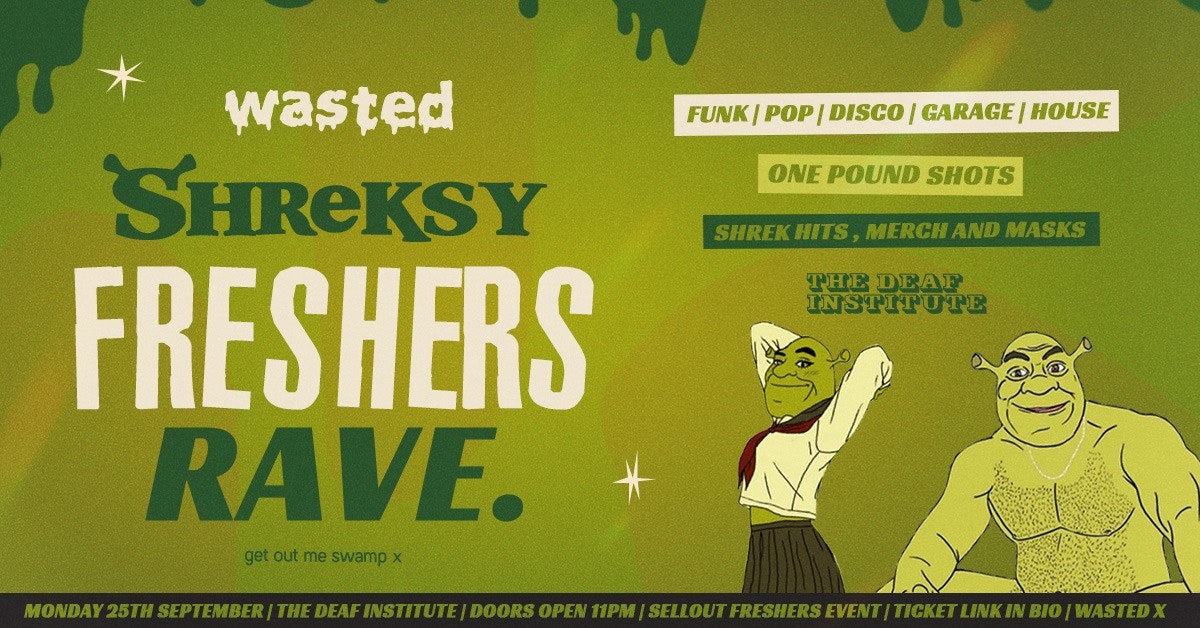 shreksy freshers rave