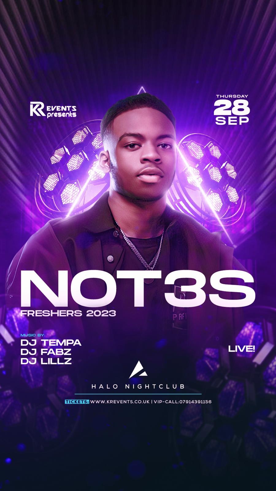 NOT3S LIVE! BOURNEMOUTH FRESHERS Week 2 | Biggest Urban Freshers Thursday Event by KR EVENTS