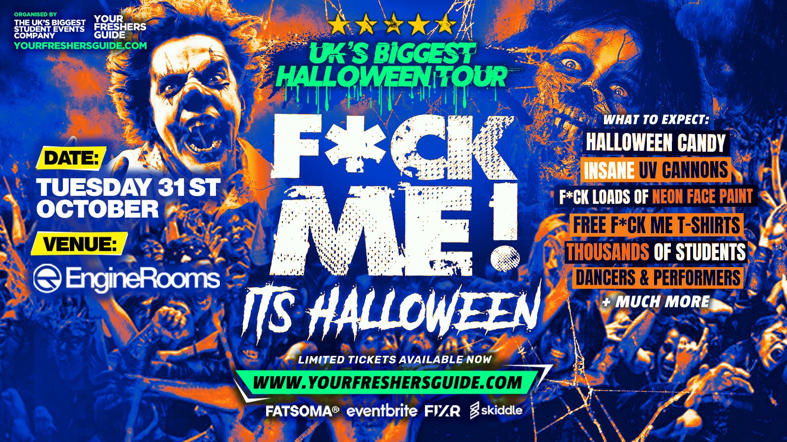 F*CK ME It’s Halloween | Southampton Freshers 2023 – FINAL 50 TICKETS!⚠️