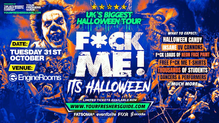F*CK ME It's Halloween | Southampton Freshers 2023 - FINAL 50 TICKETS!⚠️