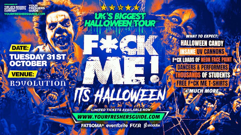 F*CK ME It's Halloween | Loughborough Freshers 2023 - Under 50 Tickets remaining ⚠️