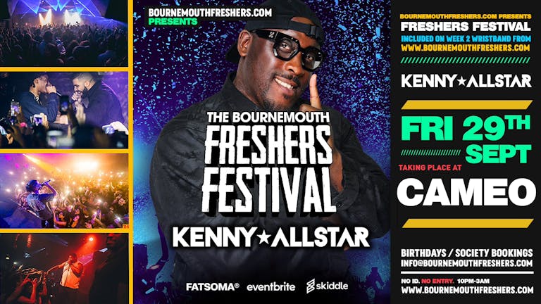 [TONIGHT] Bournemouth Freshers Festival - KENNY ALLSTAR | Bournemouth Freshers 2023