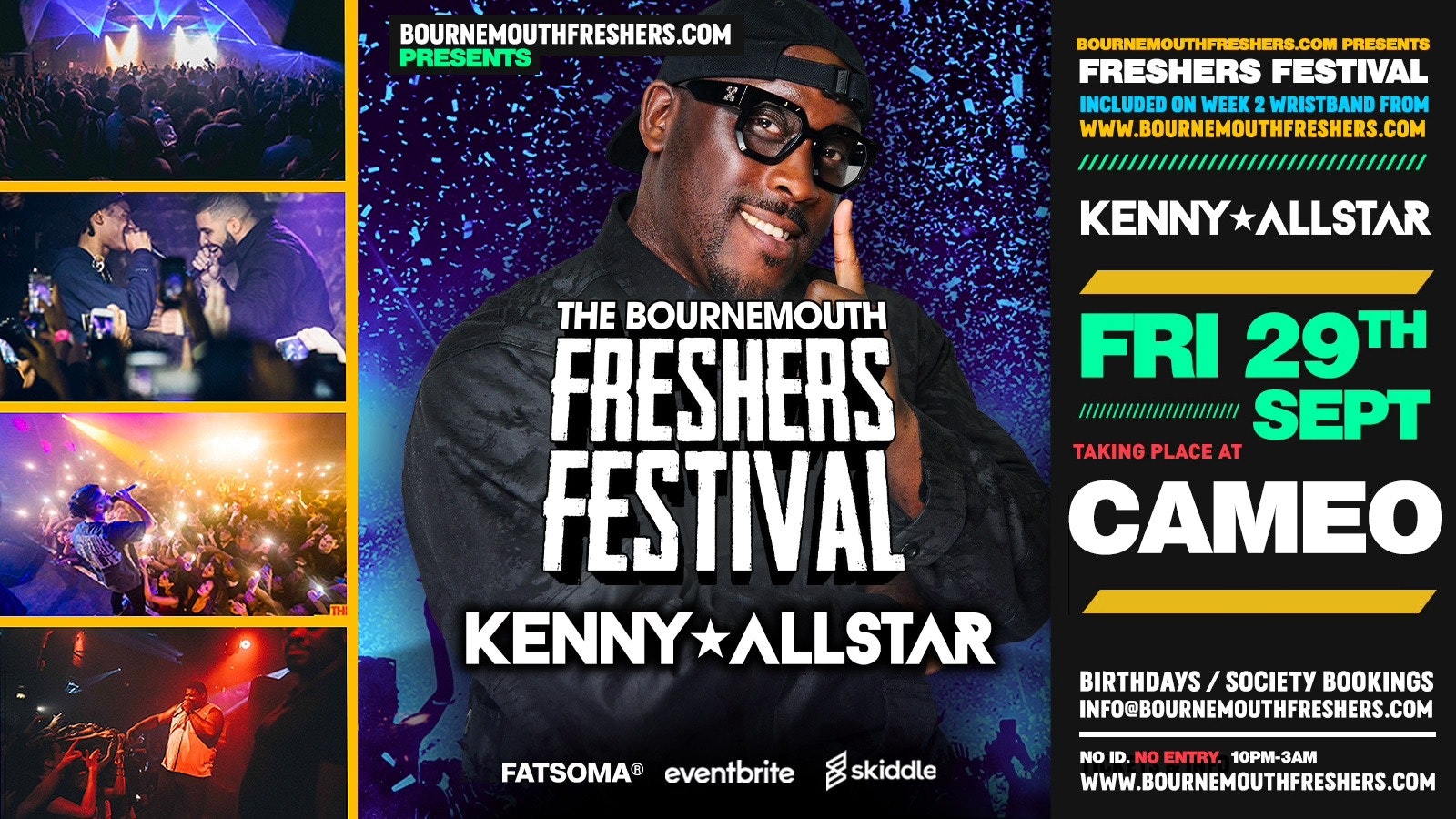 [TONIGHT] Bournemouth Freshers Festival – KENNY ALLSTAR | Bournemouth Freshers 2023