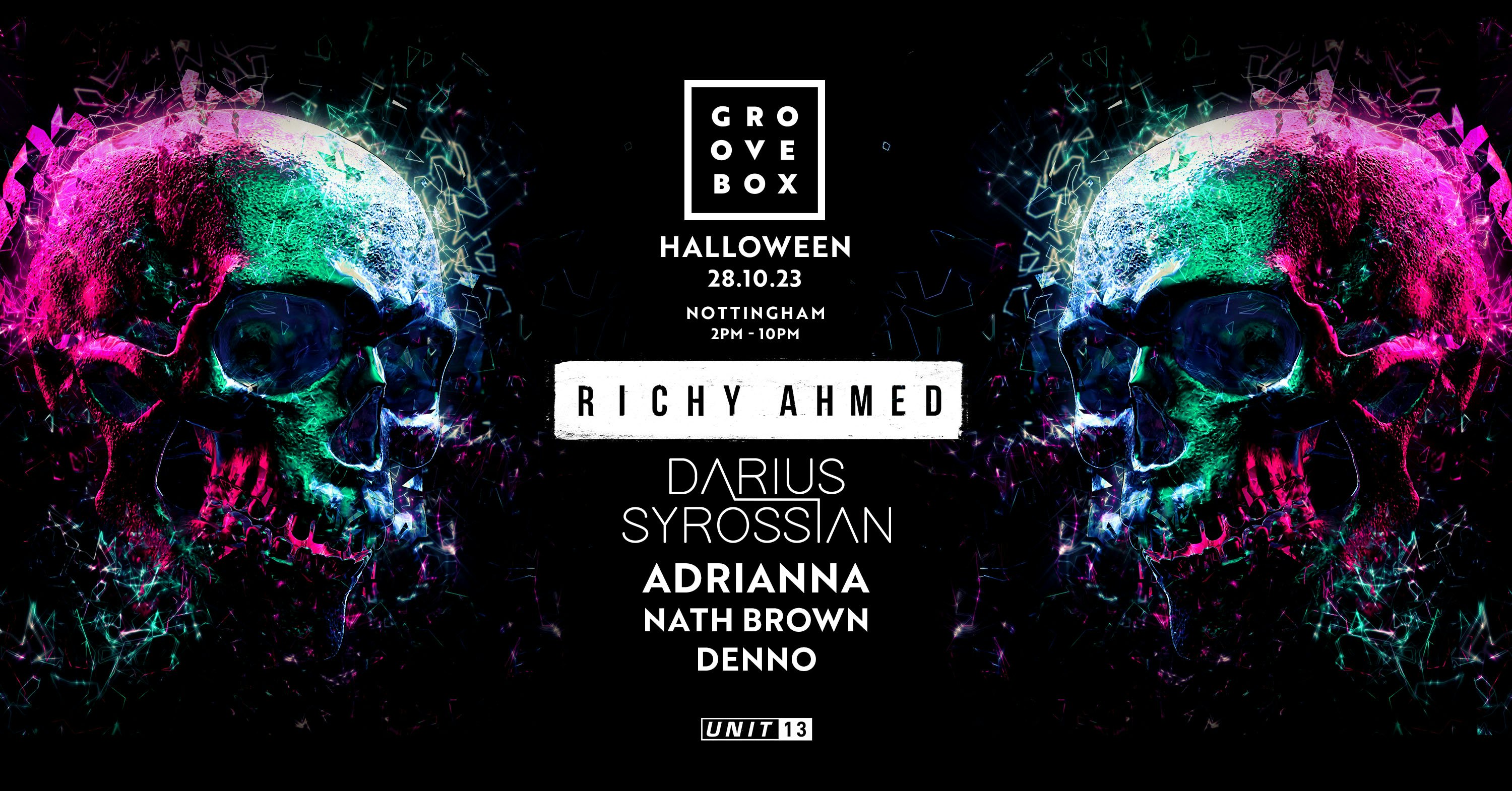 Groovebox Halloween – Unit 13 – Sat 28th Oct