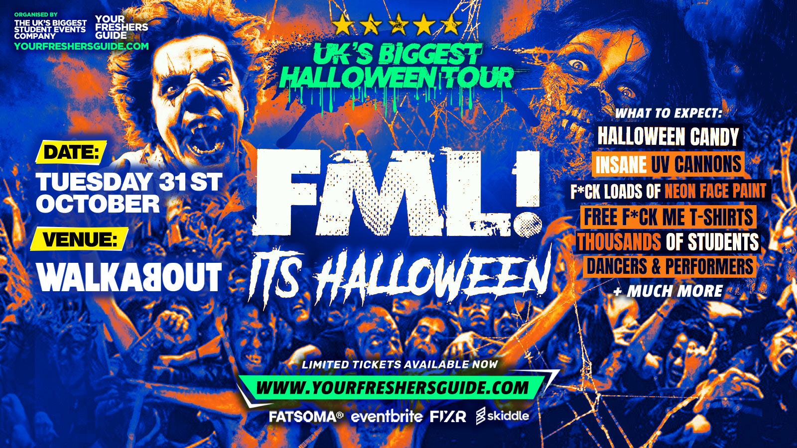 FML It’s Halloween | Plymouth Freshers 2023 – FINAL 50 TICKETS!⚠️