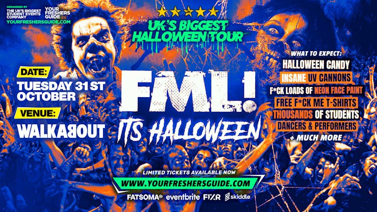 FML It's Halloween | Plymouth Freshers 2023 - FINAL 50 TICKETS!⚠️