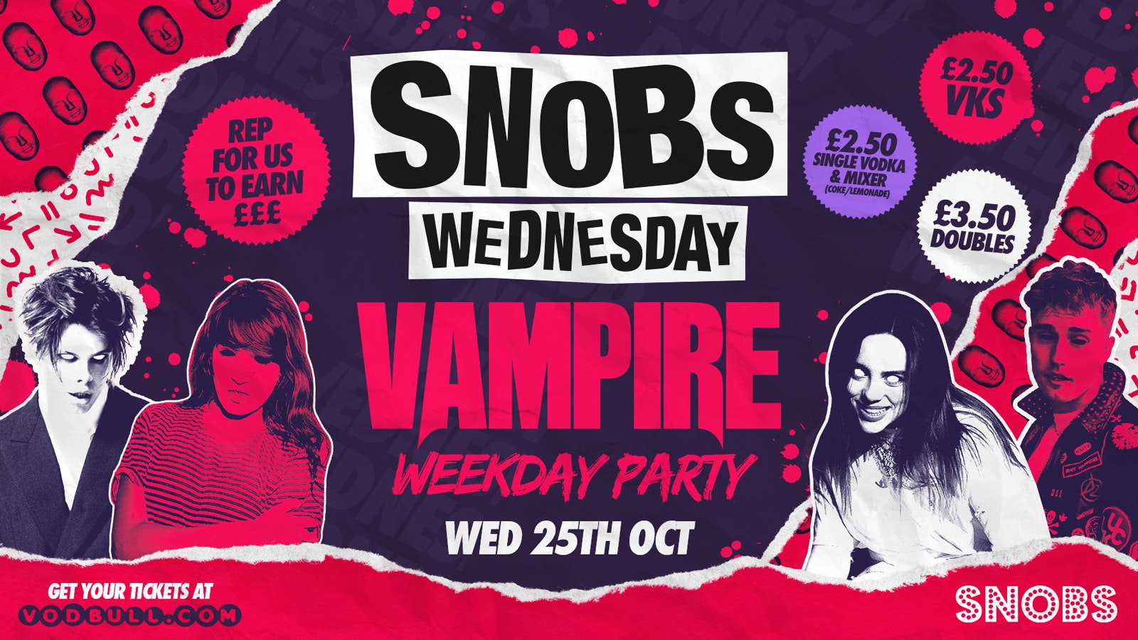 🧛 Snobs Wednesday!! [TONIGHT}🧛VAMPIRE WEEKDAY PARTY🧛 HALLOWEEN LETS GO!! 🎶 25/10