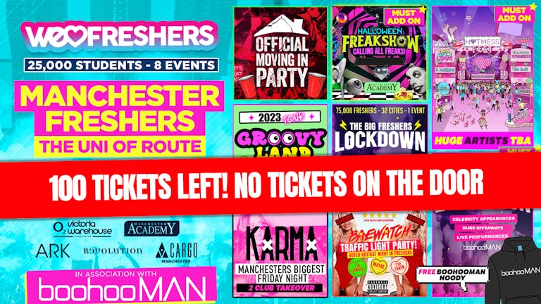 WE LOVE MANCHESTER FRESHERS ULTIMATE WRISTBAND!!! 🎉  - 🚨 FINAL 50 WRISTBANDS 🚨 In Association with BoohooMAN! (The Uni of Route) 🏆 