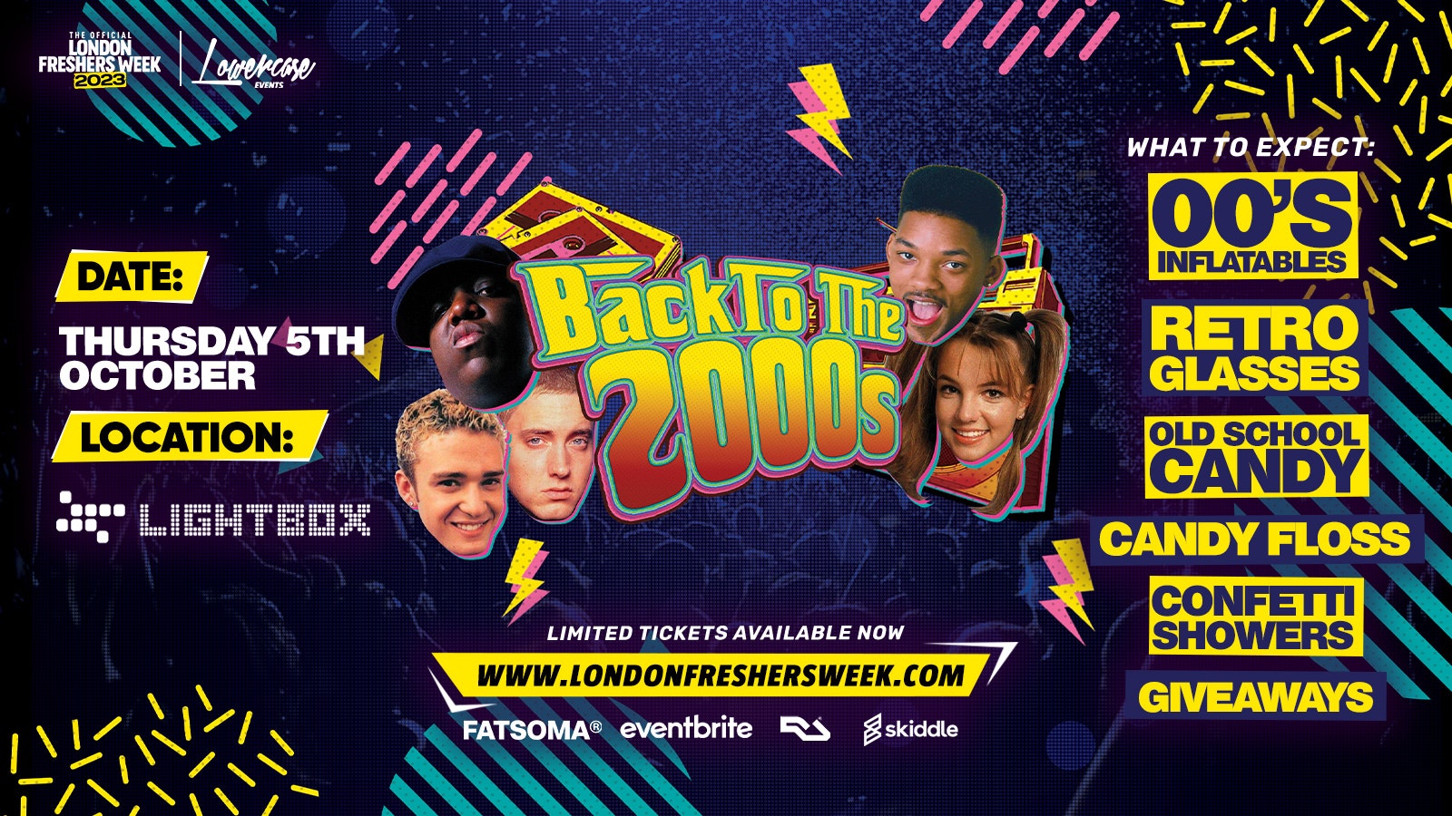 The 90s & 2000s Freshers Party @ Lightbox – The Biggest Freshers Throwback Party – London Freshers Week 2023 – [WEEK 3]