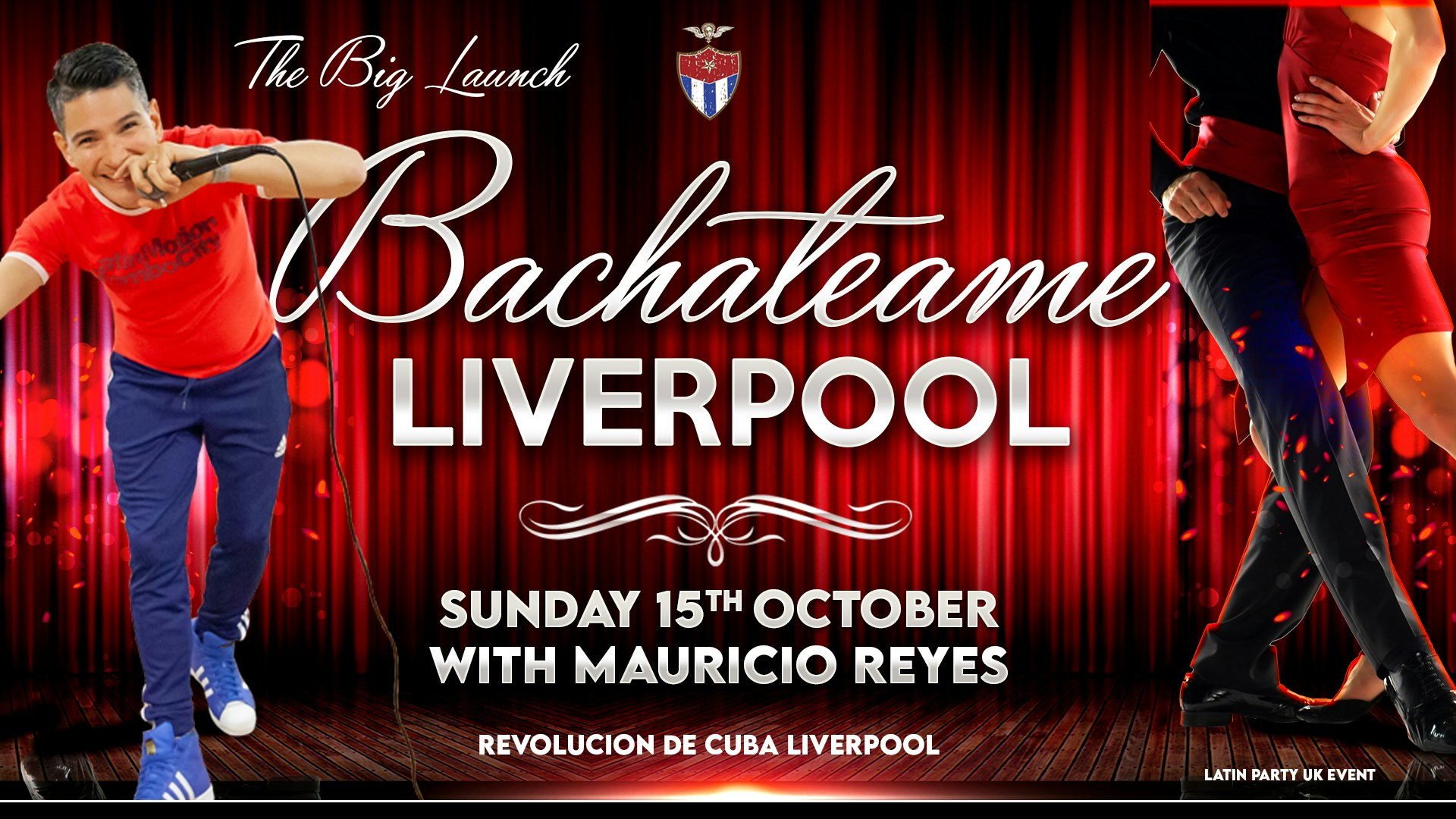 Bachateame Liverpool – Sunday 15th October  | Launch Event with Mauricio